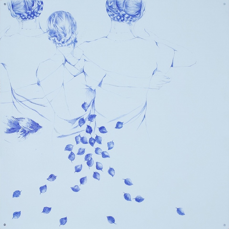 Yifat Bezalel, From This World To the World VI
2009, Pencil, ink and pen on acrylic on wood