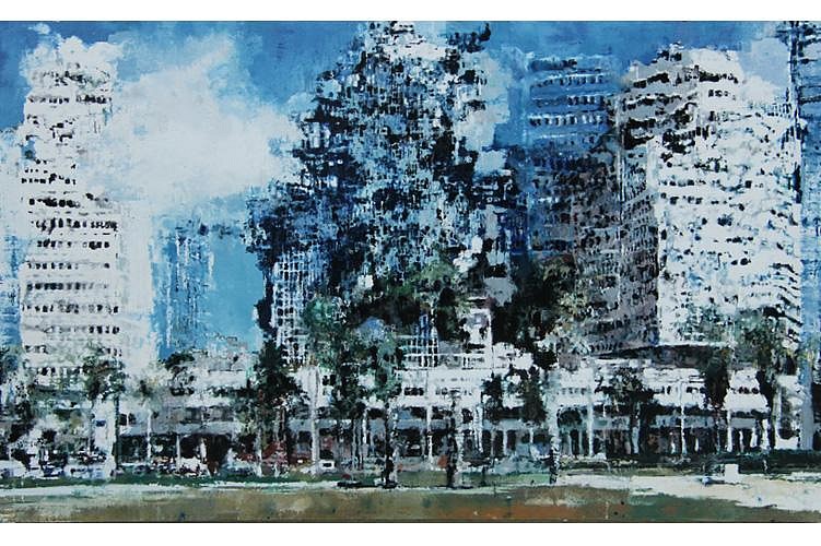 Philippe Cognee, TAJIC 2
2012, Wax on canvas