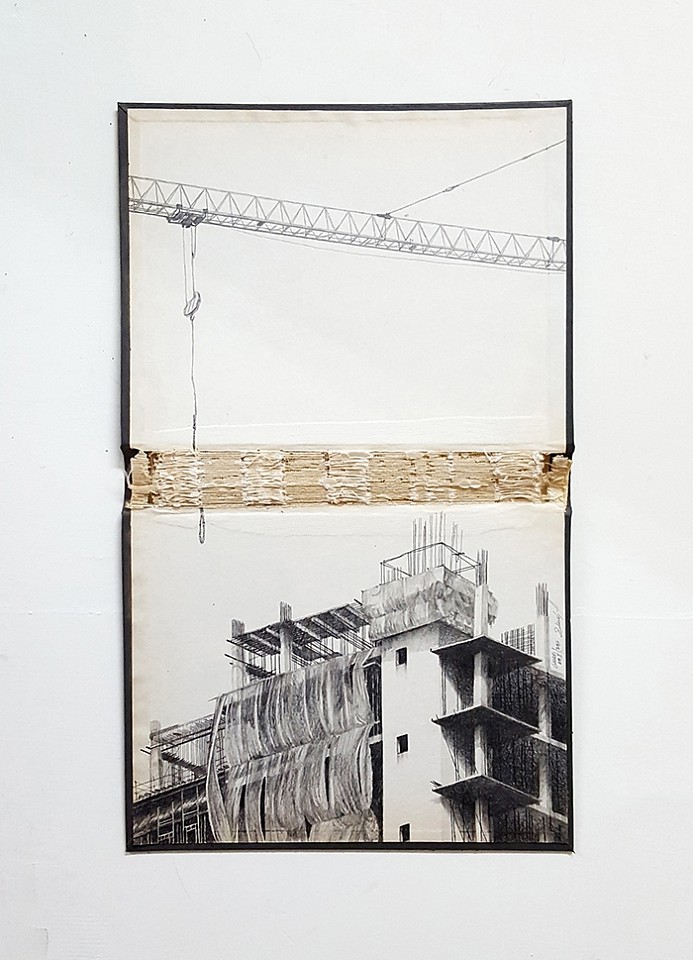 Amir Tomashov, Codtidie est deterior posterior dies 2
2017, Graphite on bookbinding