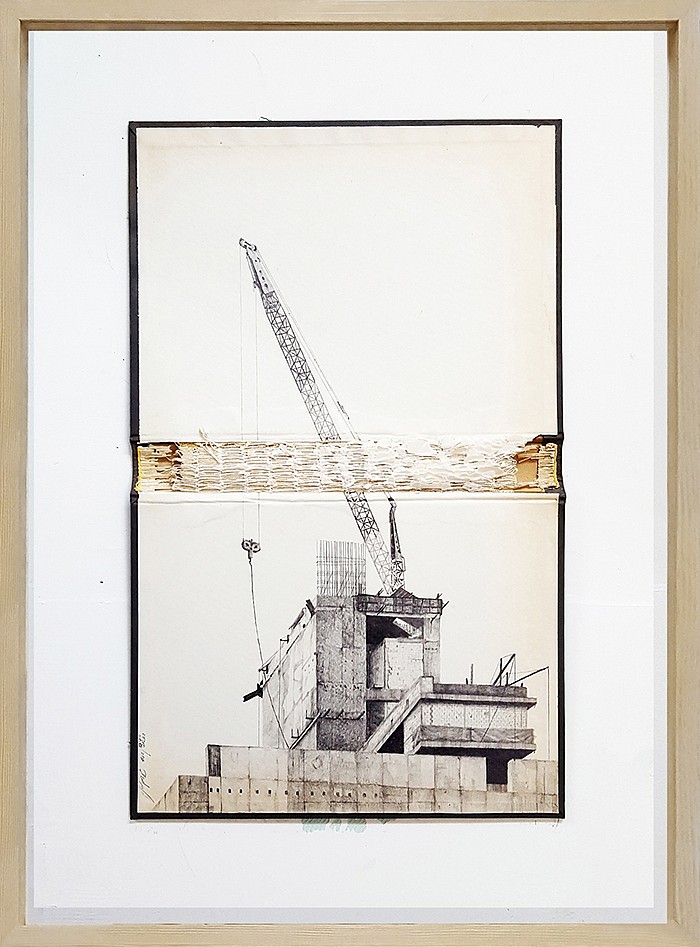 Amir Tomashov, Codtidie est deterior posterior dies 7
2017, Graphite on bookbinding