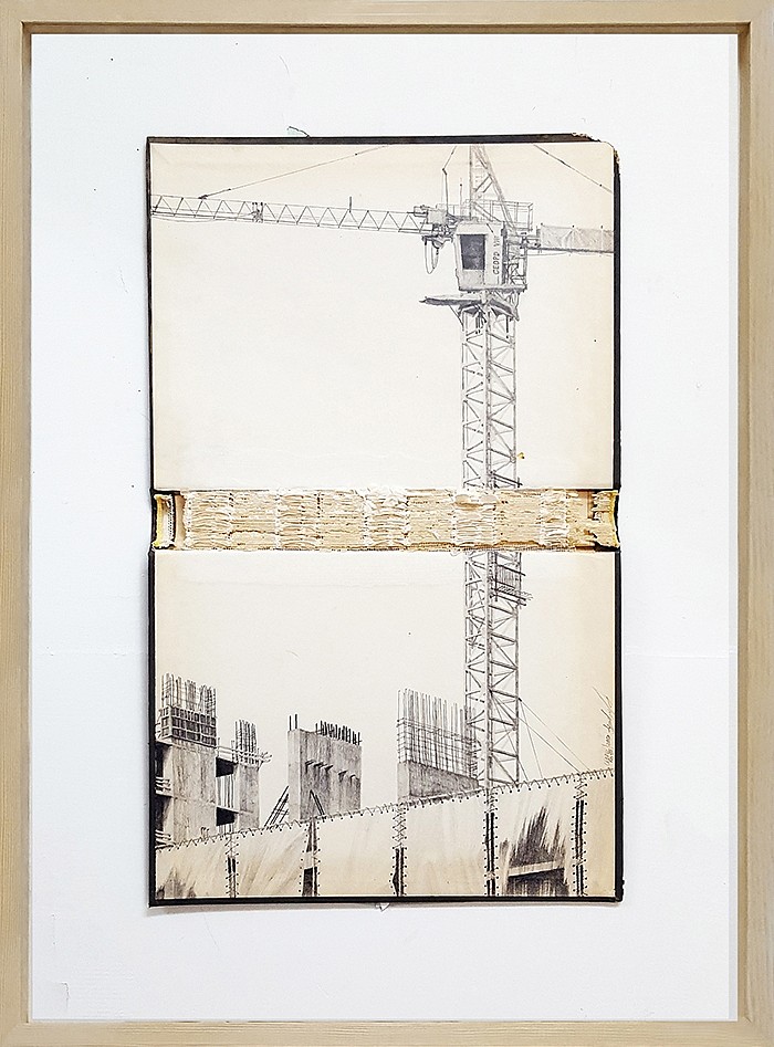 Amir Tomashov, Codtidie est deterior posterior dies 8
2017, Graphite on bookbinding