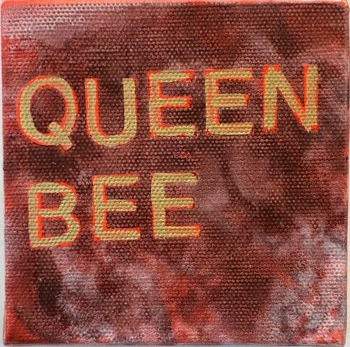 Betty Tompkins, Queen Bee #1
2015, Acrylic on canvas