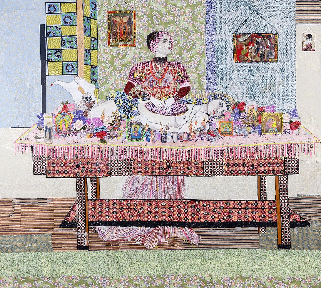 Maria Berrio, The Harvest
2014, Collage with Japanese papaers and watercolor pain