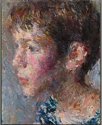 Daniel Enkaoua, Liel legerement de profil
2014, Oil on canvas