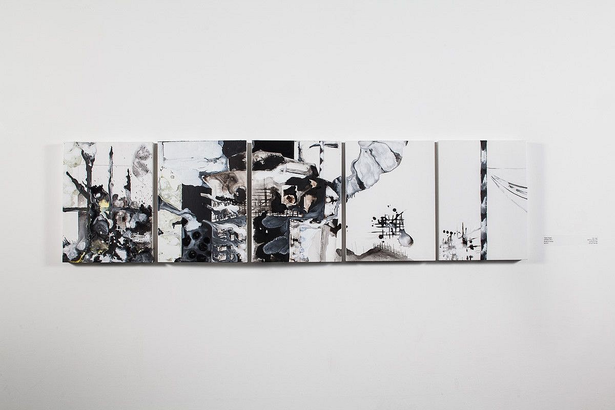 Tamar Roded, Untitled
2014, Ink and acrylic on wood