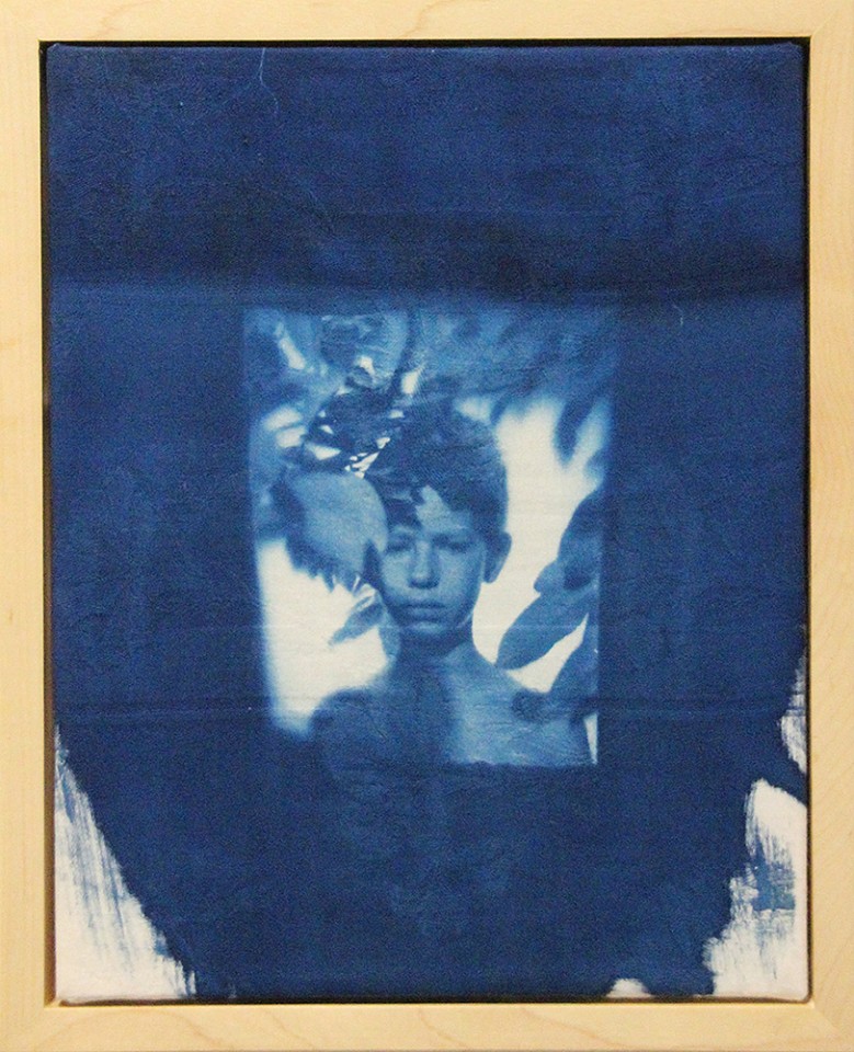 Itamar Freed, Untitled (Asaf)
2017, Cyanotype on fabric