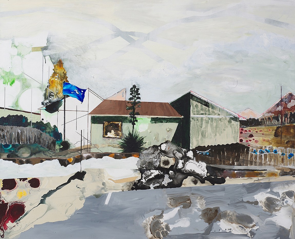 Tamar Roded, The View From Mrs. Thompson's
2020, Mixed media on wood