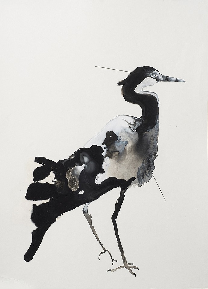 Tamar Roded, Heron
2020, Acrylic on paper