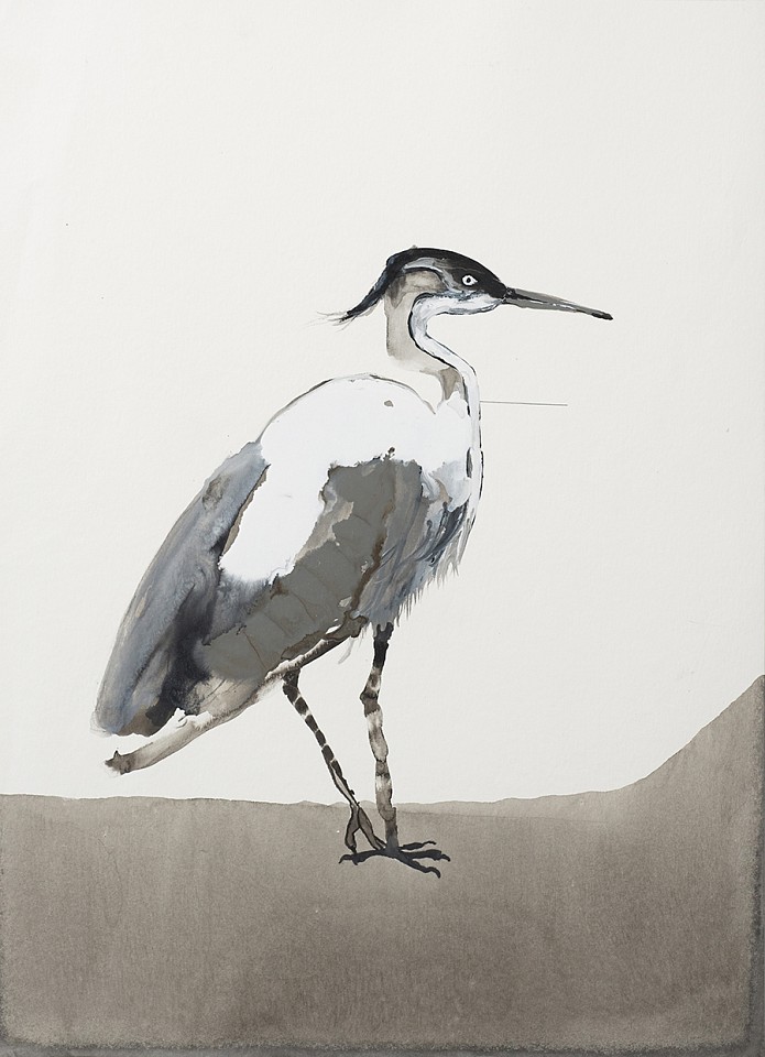 Tamar Roded, Heron
2020, Acrylic on paper