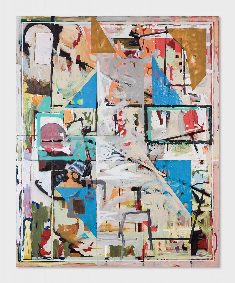 Elad Kopler, Untitled
2018, Oil, acrylic and spray paint on canvas