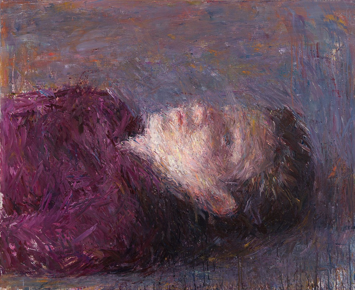 Daniel Enkaoua, Liel allongé regardant vers le ciel
2020-21, Oil on canvas