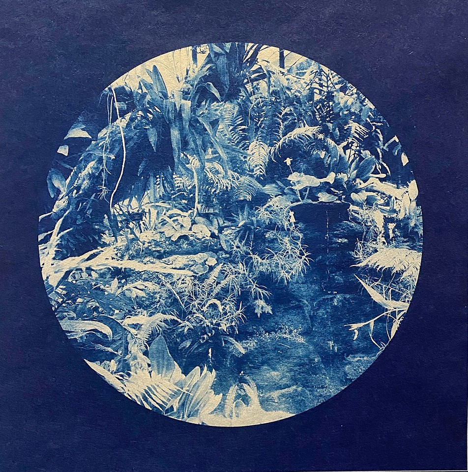 Itamar Freed & Kristina Chan, Pinholes 6
2023, Cyanotype on Tosa Wasa handmade Japanese paper