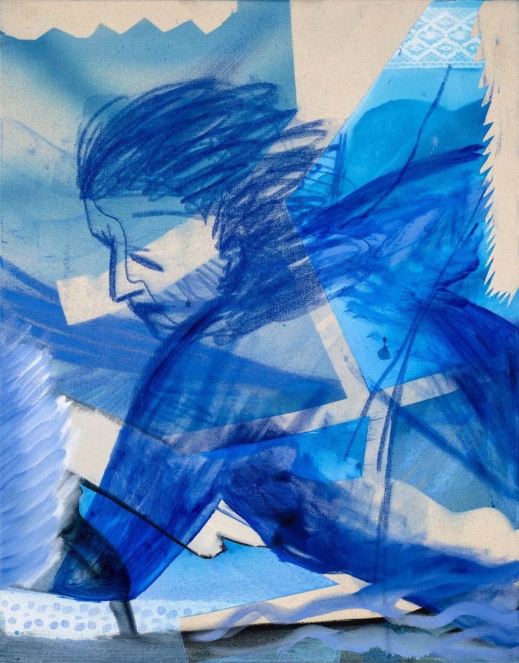 Sara Benninga, Blue Rhapsody
2023, Acrylic, oil, dry pastel on canvas