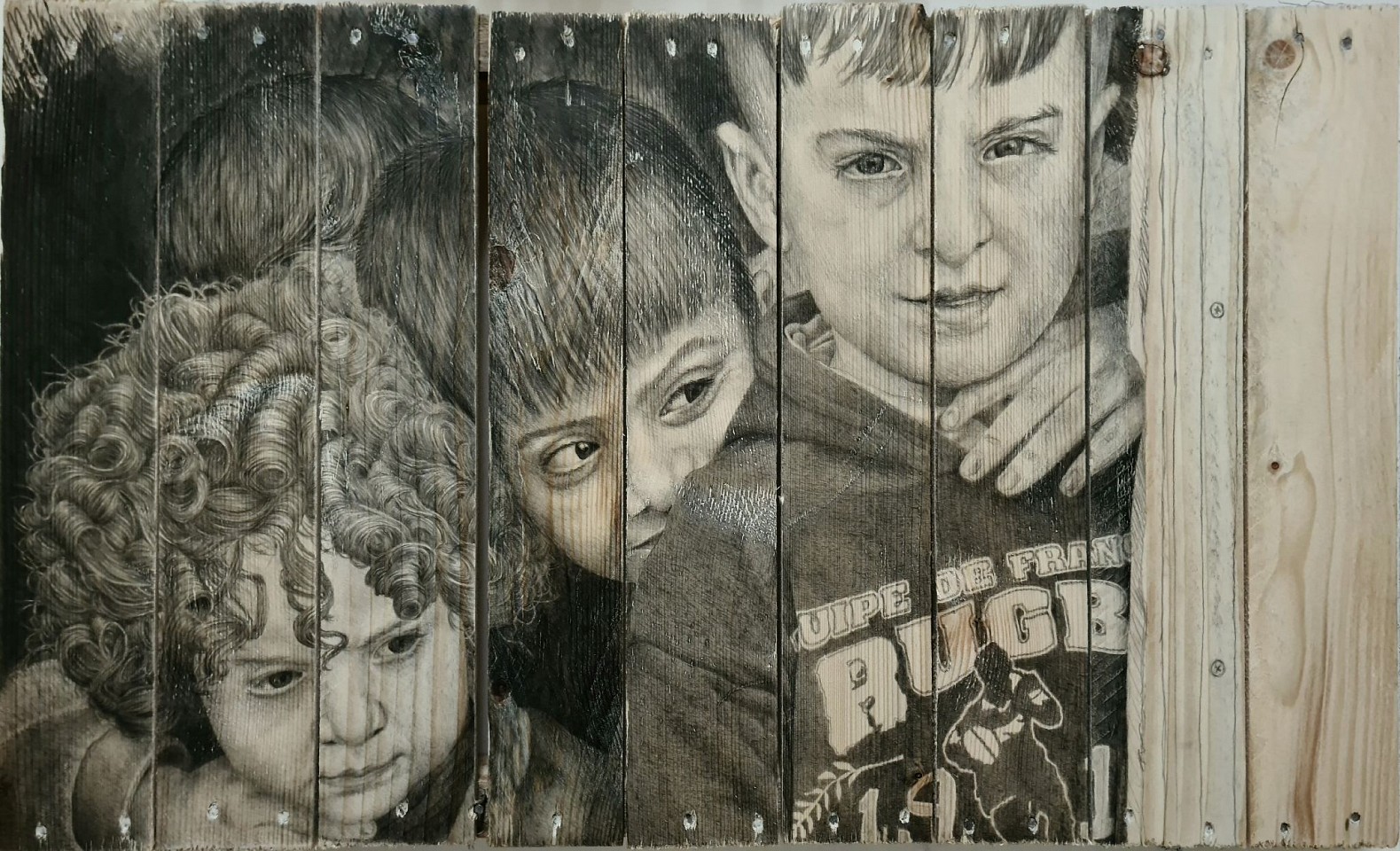 Amir Tomashov, Still Waiting 3
2024, Graphite on wood