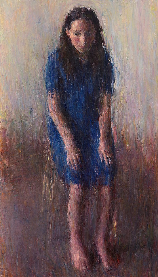 Daniel Enkaoua, Aure assise vue de haut
2017-20, Oil on canvas
