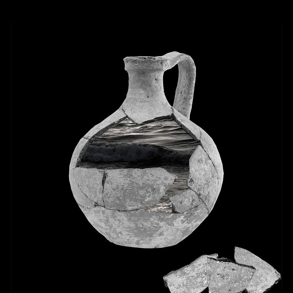 Noa Ben-Nun Melamed, Time Zones #3
2023, Processed digital photographs, archival pigment print mounted on stainless steel, floating within a wooden frame with museum glass